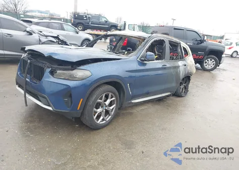 2022 BMW X3 xDrive30I from USA, damaged, VIN WBX57DP02NN181789